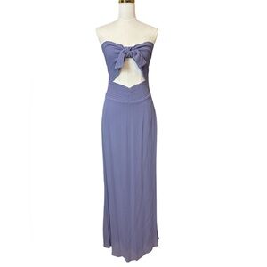REFORMATION | Lavender Strapless Maxi Dress